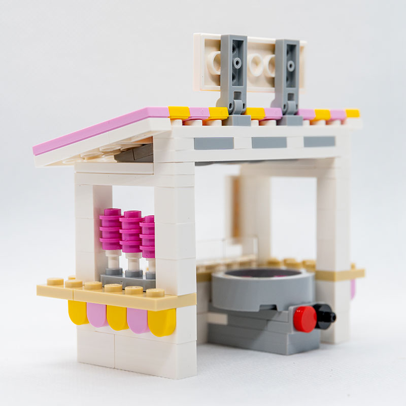 Sweet Air Cotton Candy Stand with Employee Minifig