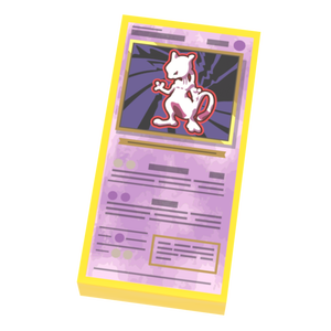 Mutwo - Pocketball Card (1x2 Tile) for Minifigs