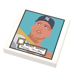 Mickey Mantle Baseball Card (2x2 Tile)