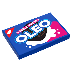 Double Stacked OLEO Cookies Pack (2x3 Tile) made using LEGO part