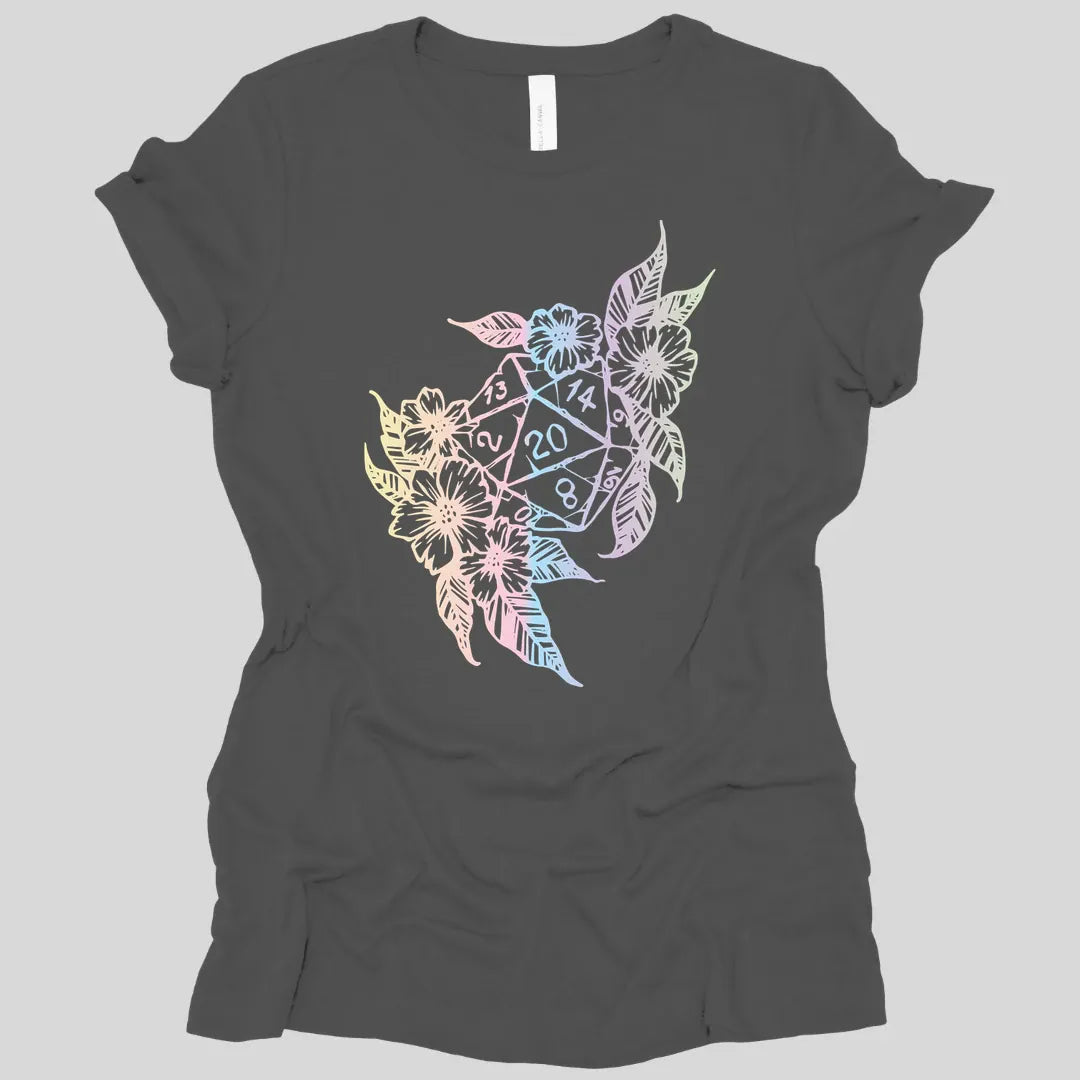 D&D D20 Dice Flower Women's T-shirt