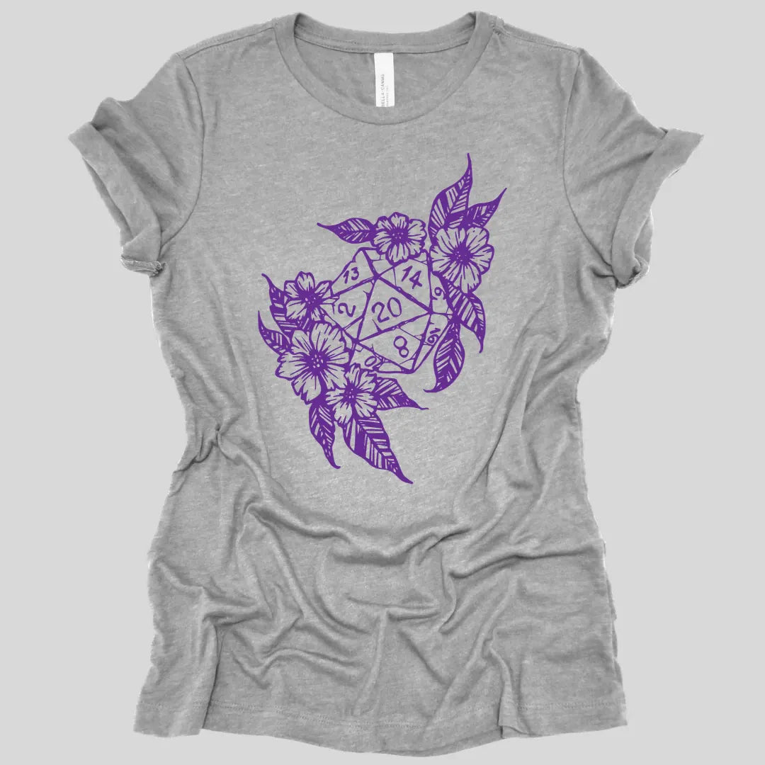 D&D D20 Dice Flower Women's T-shirt