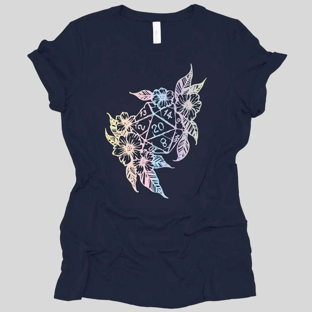 D&D D20 Dice Flower Women's T-shirt