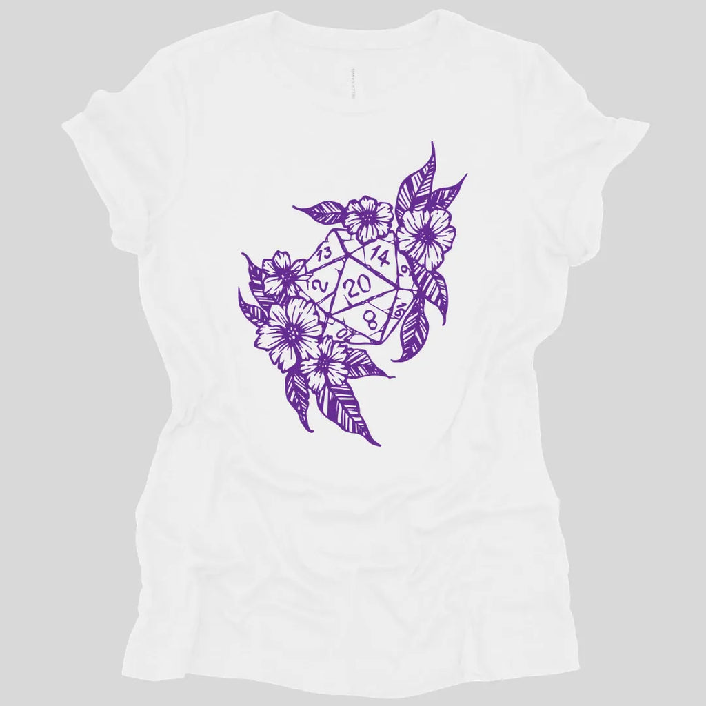 D&D D20 Dice Flower Women's T-shirt