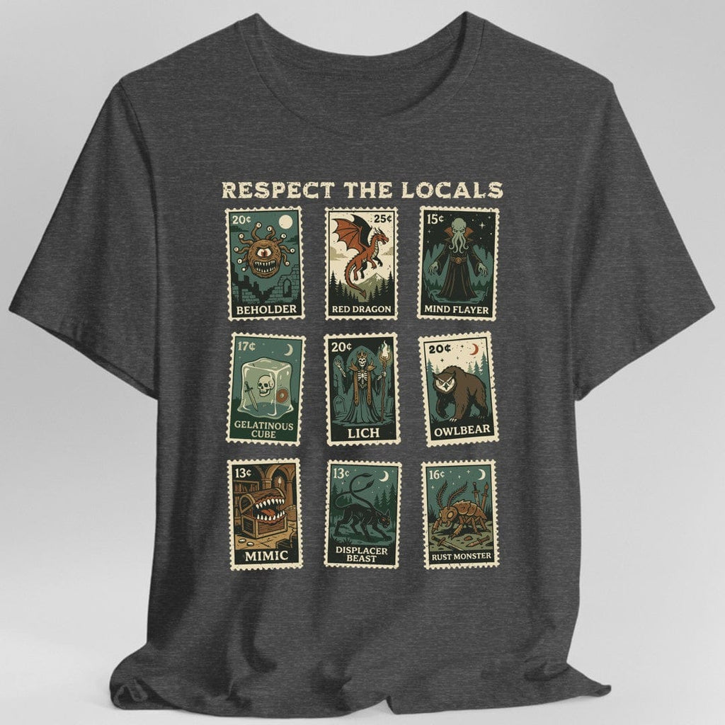 D&D Monsters Respect the Locals Stamp T-Shirt