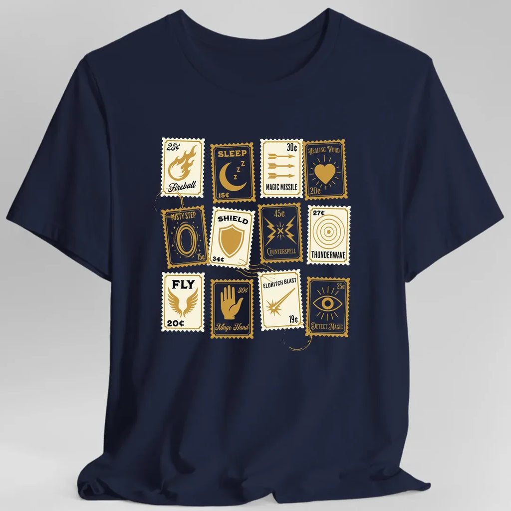 D&D Spells Stamps T-Shirt