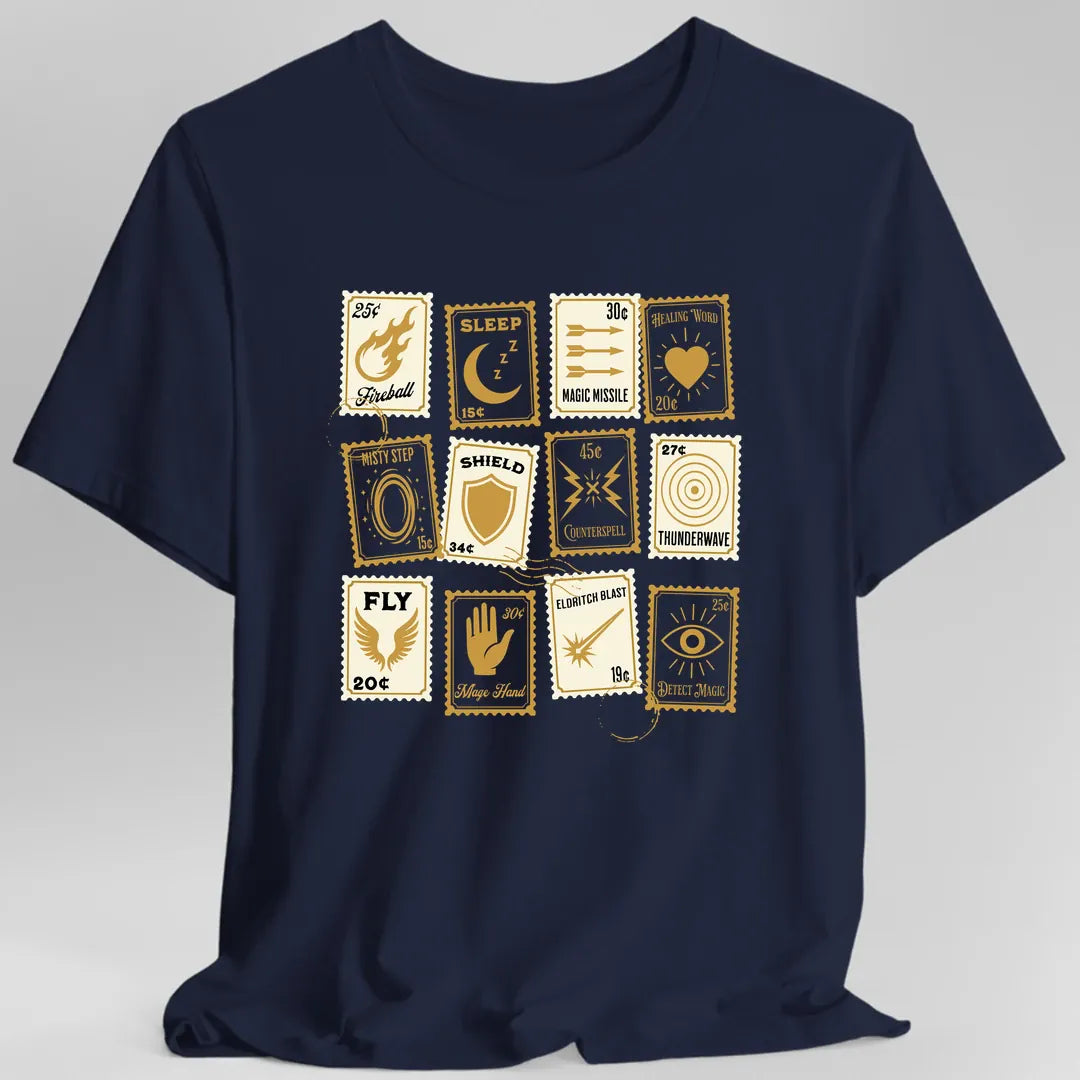 D&D Spells Stamps T-Shirt
