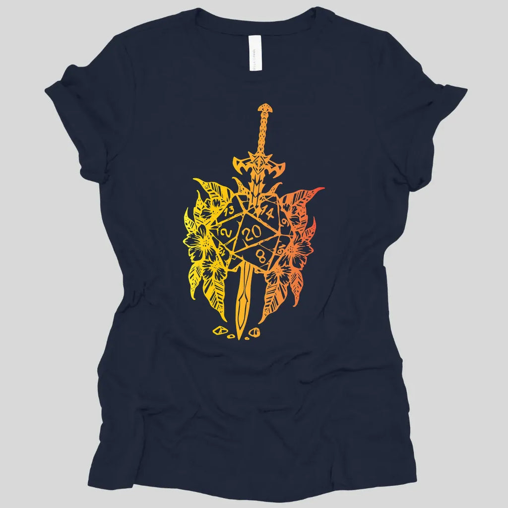 D&D Sword D20 Women's T-shirt