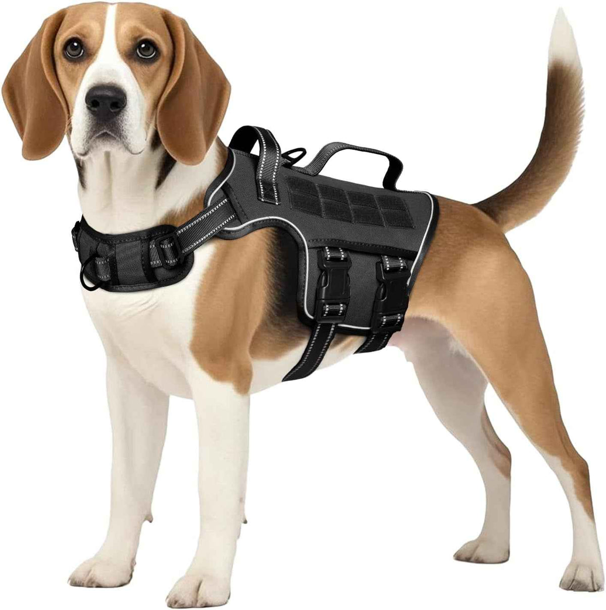Heavy Duty No-Pull Tactical Dog Harness Molle Vest