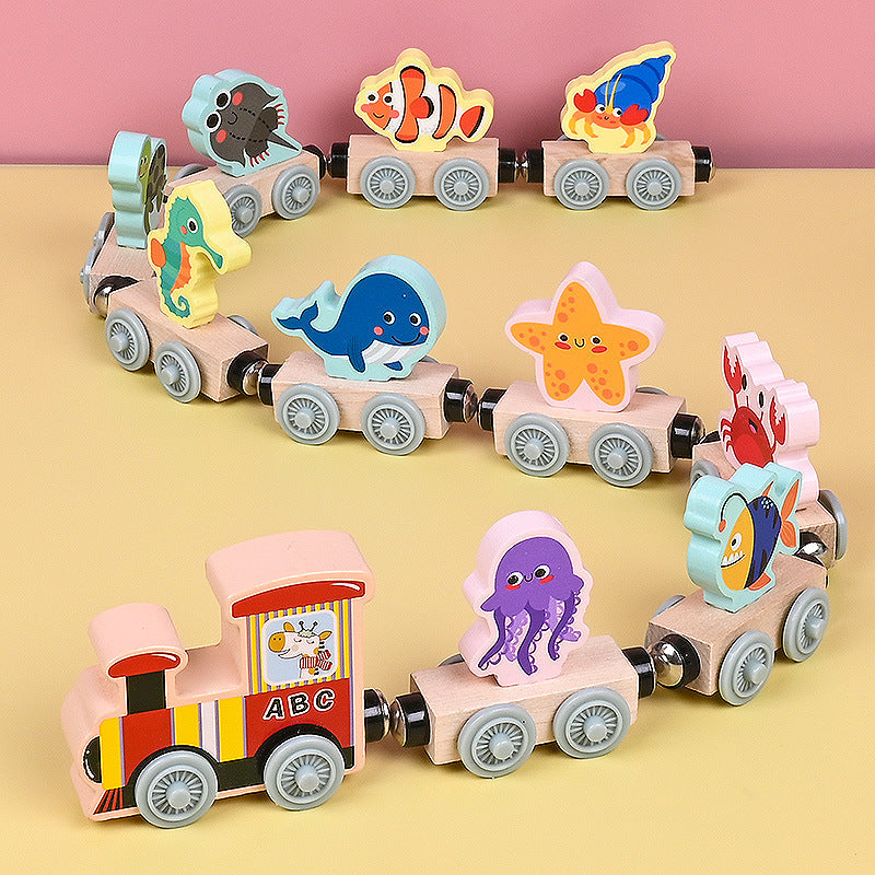 Magnetic Wooden Train Sets