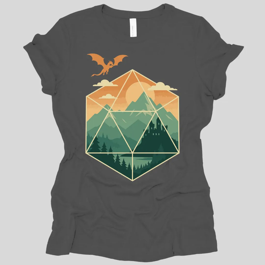 D20 Mountain Landscape Women's T-shirt