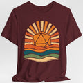 D20 Retro Groovy Sunset T-Shirt