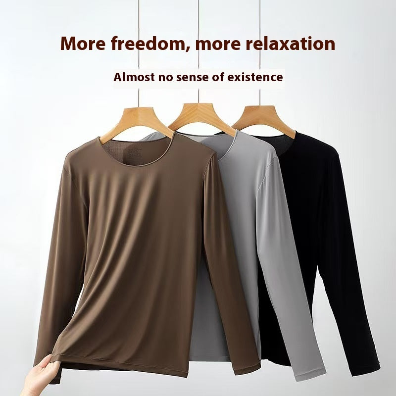 Men's High Elasticity Warm Ultra-thin Autumn Clothing And Pants Set