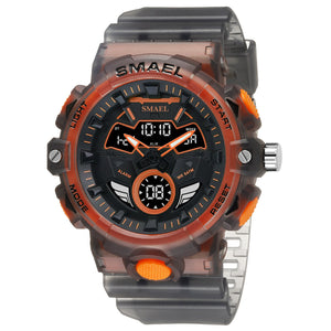 Transparent Gray Orange