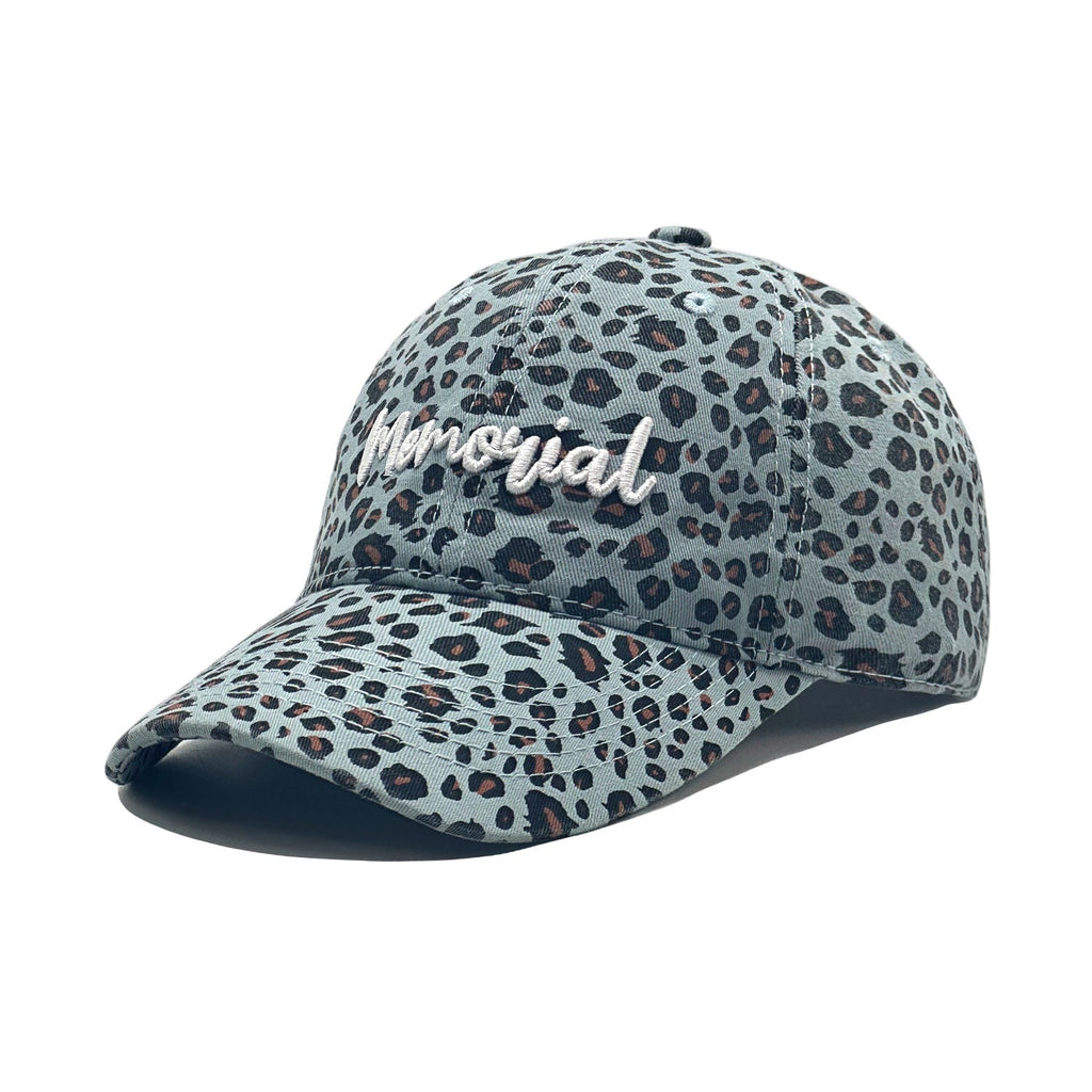 Retro Leopard-print Embroidered Baseball Cap Washed And Distressed