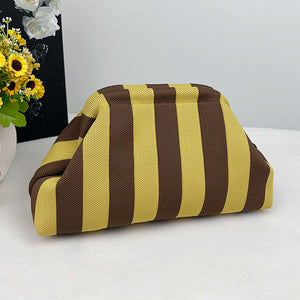Pinstripe Coffee Yellow