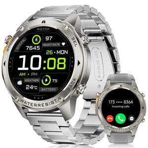 Silver Silicone Steel Band