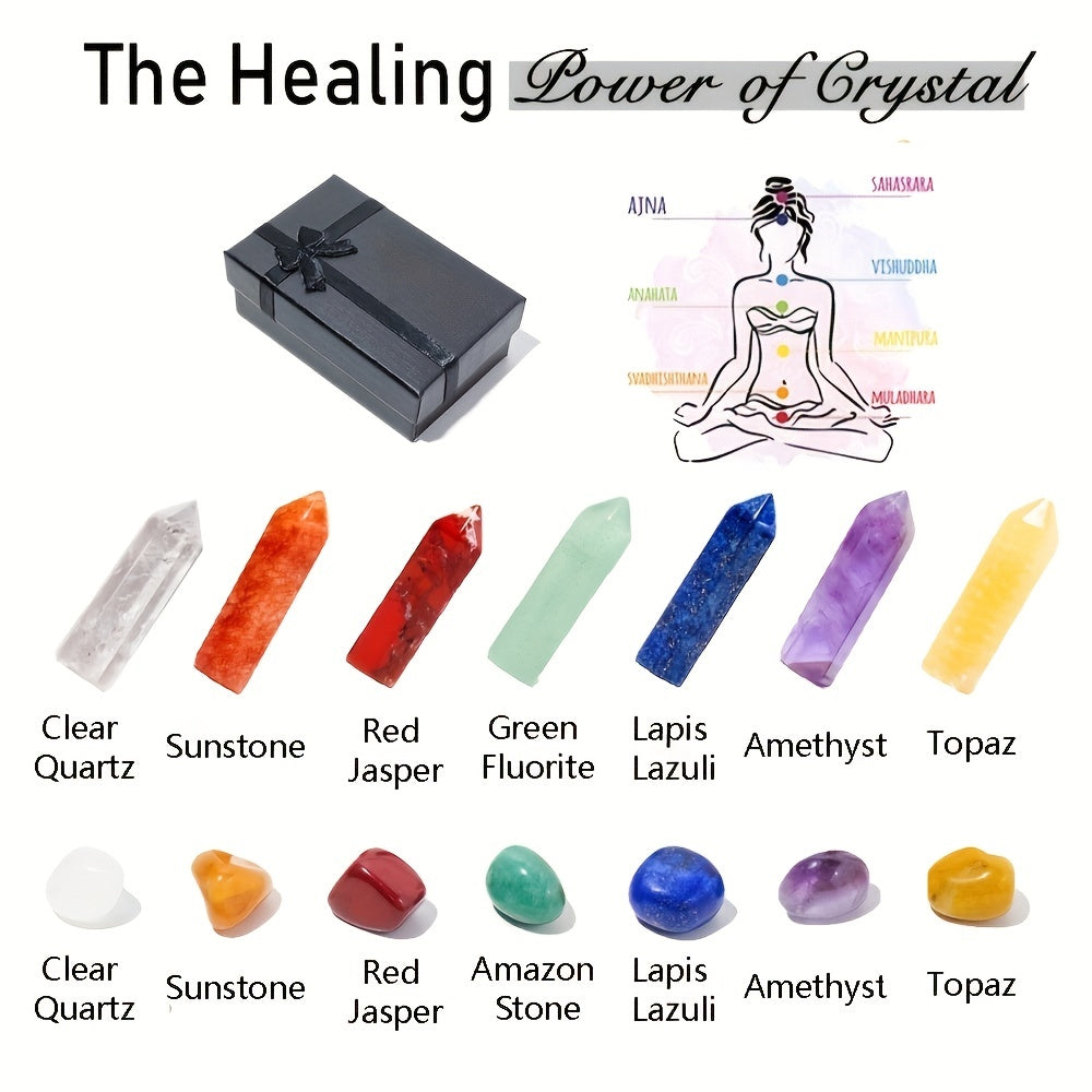 Seven Chakras Energy Set – Yoga Jewelry Collection for Home Decor