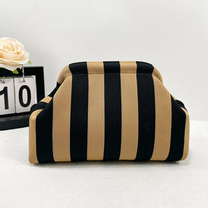 Pinstripe Black Khaki