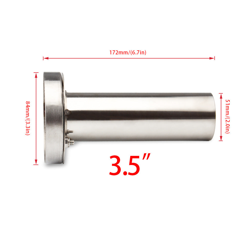 Car Universal Exhaust Pipe Silencer Adjustable 304 Stainless Steel