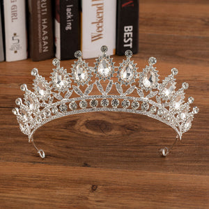 H032 Silver White Crown