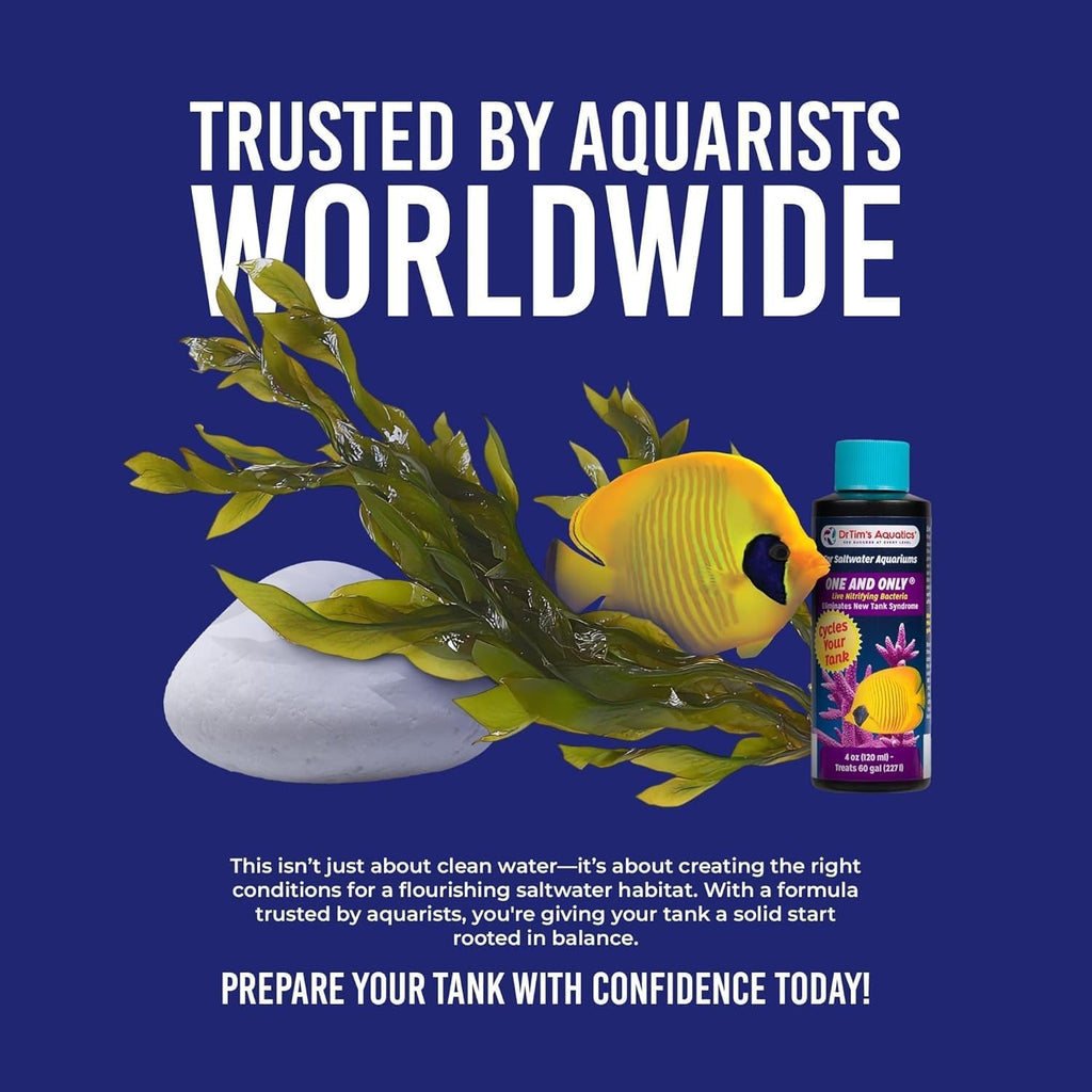 Dr Tim's One & Only Saltwater Nitrifying Bacteria 2 4 8 oz Aquarium