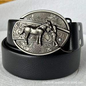 Horse Female Knife Black Belt