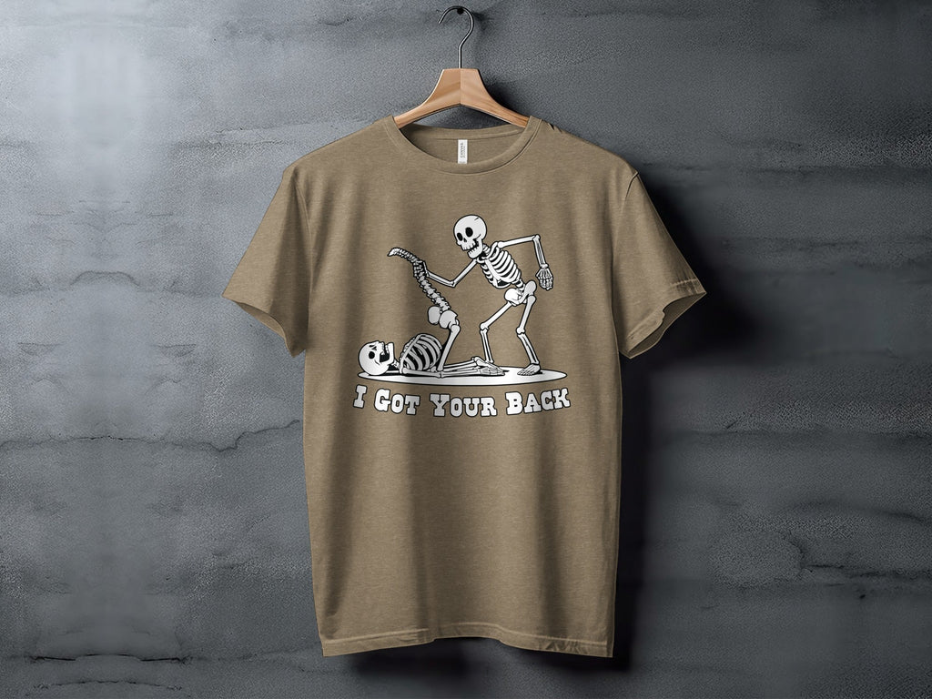 I Got Your Back Skeletons Funny Anatomy Joke Design T-Shirt