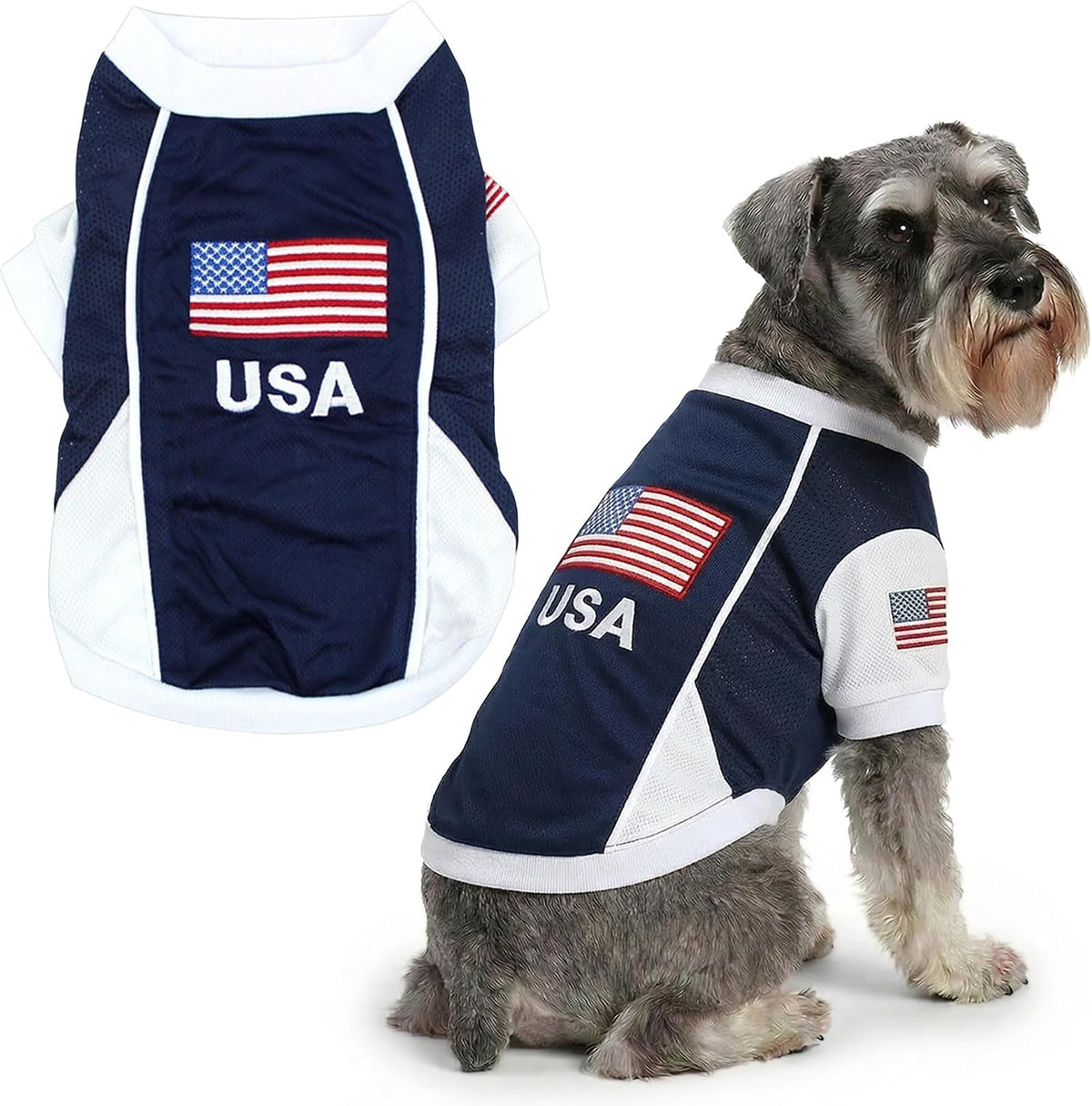 Parisian Pet Breathable Mesh Soccer Jersey for Dogs, XS–5XL