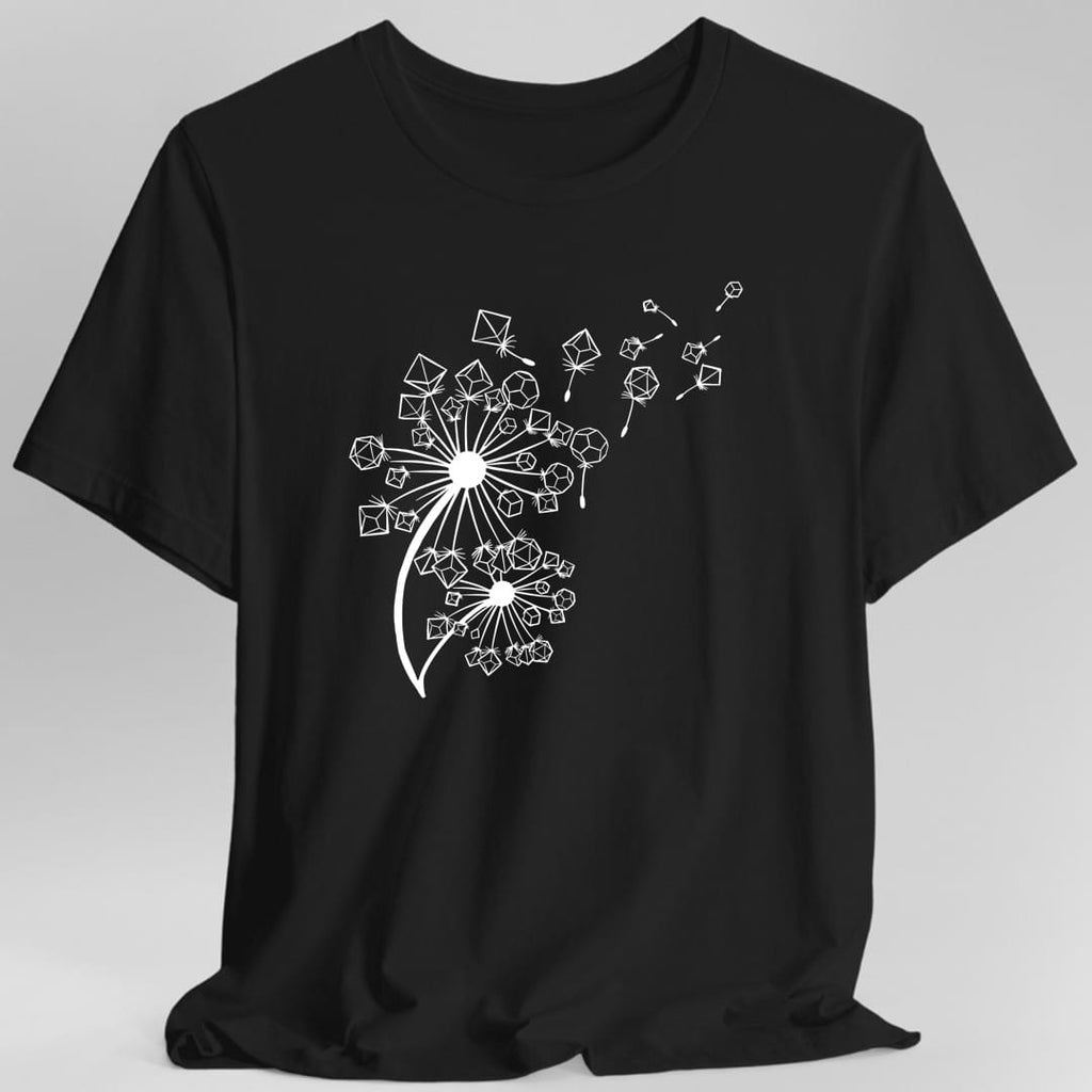 Dandelion Dice Floral Tabletop RPG T-Shirt