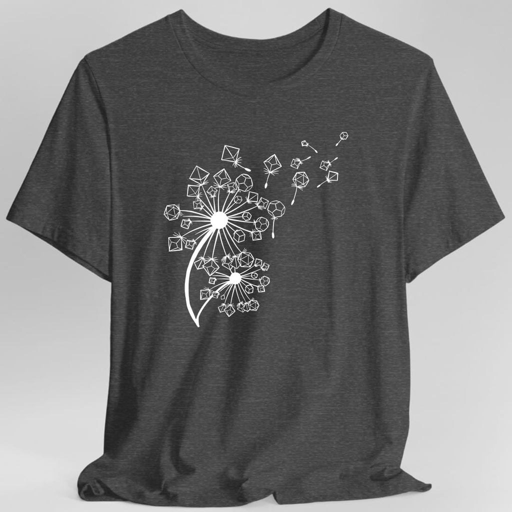 Dandelion Dice Floral Tabletop RPG T-Shirt