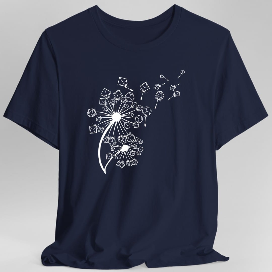 Dandelion Dice Floral Tabletop RPG T-Shirt