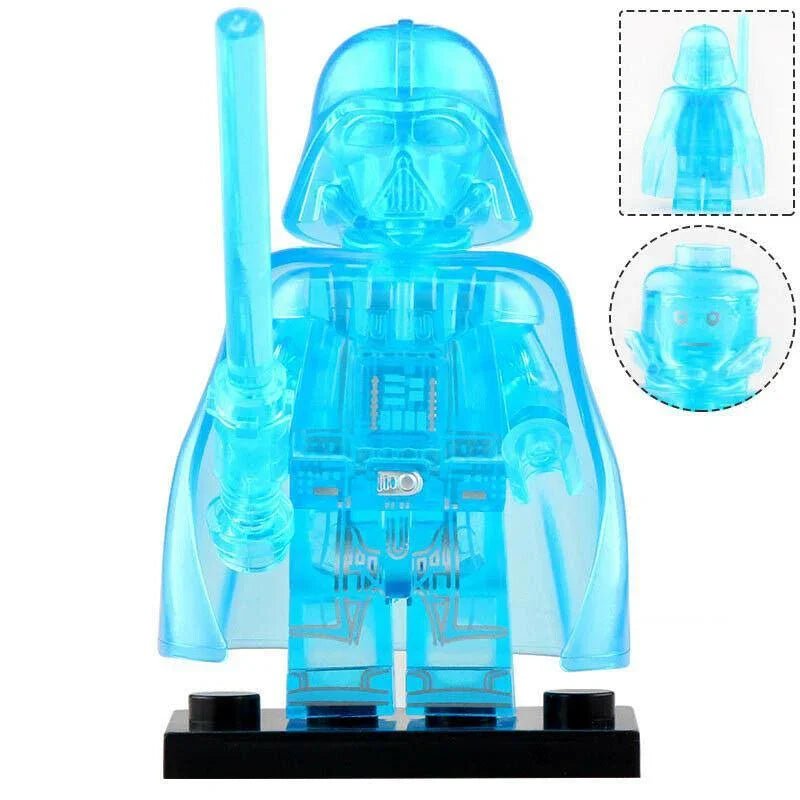 Darth Vader Transparent Blue Star Wars Lego Compatible Minifigure 3