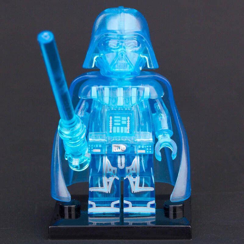 Darth Vader Transparent Blue Star Wars Lego Compatible Minifigure 3