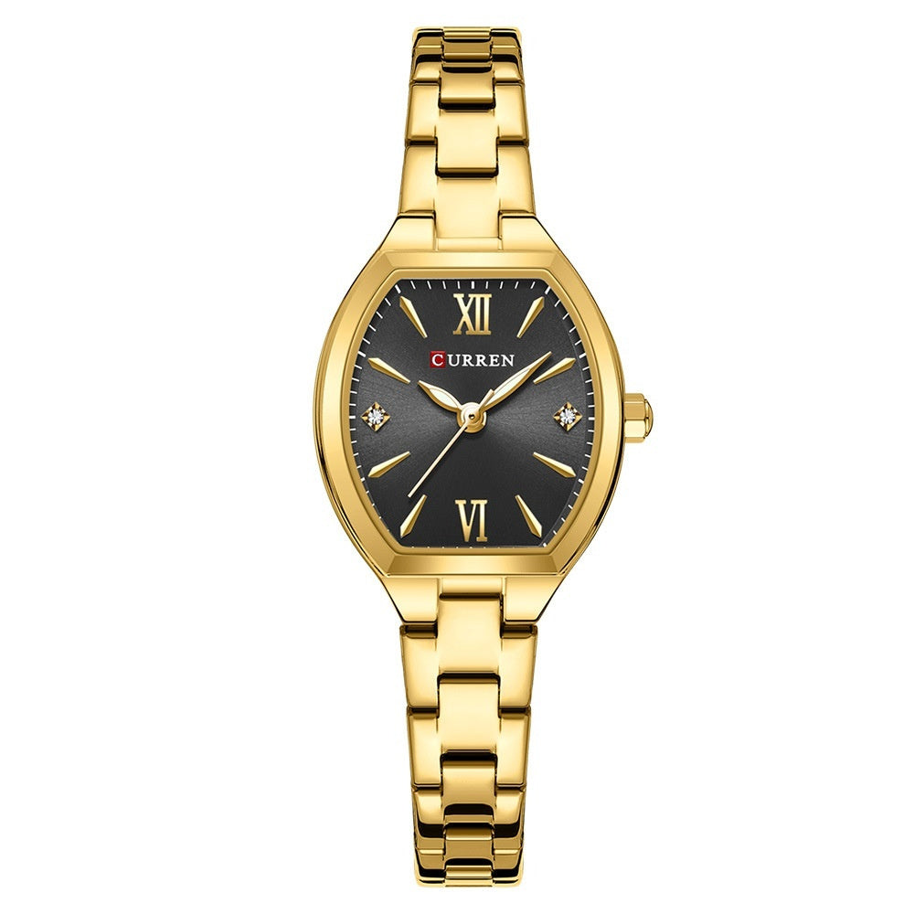Casual Minimalist Womens Watch With Roman Numeral Quartz Movement