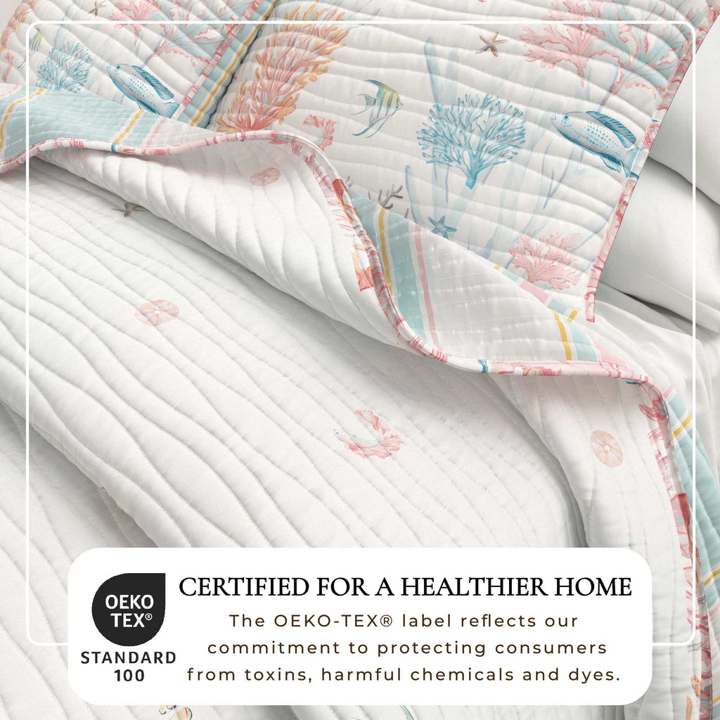 Coastal Coral Reef Quilt Set - Caymen Collection