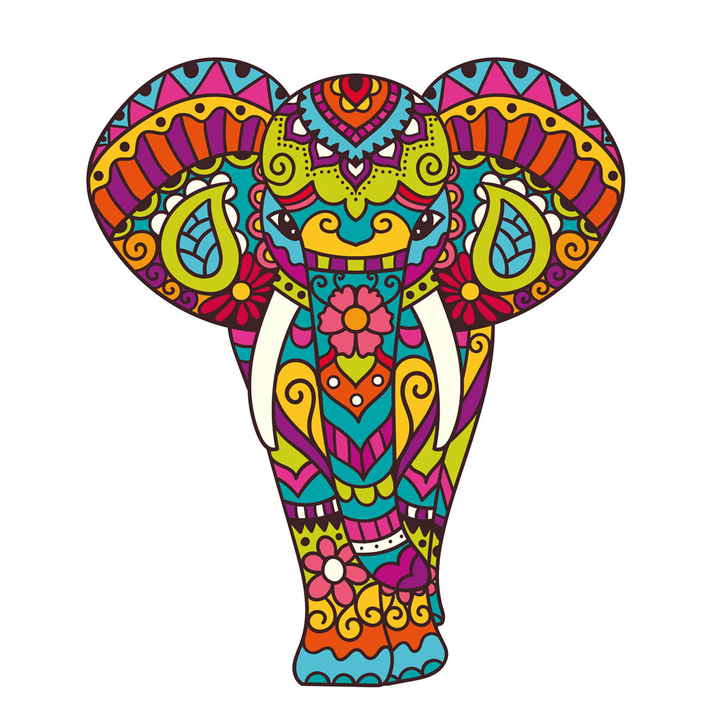 Each Piece Is Animal Shaped Christmas Gift Colorful Elephant Turtle Wooden Jigsaw Puzzles