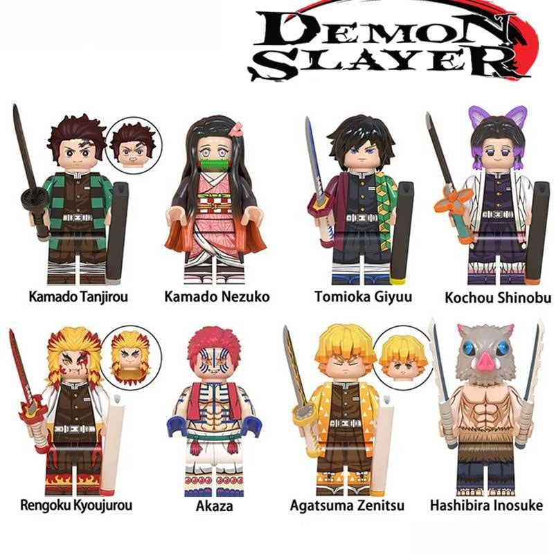 Demon Slayer Set of 8 Anime Minifigure Toy S1