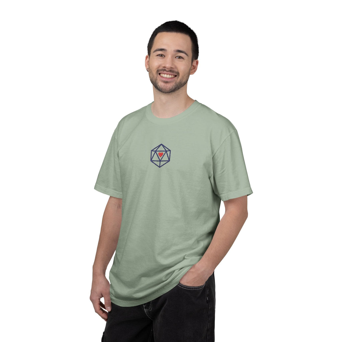Dice Embroidery T-Shirt - Comfort Colors