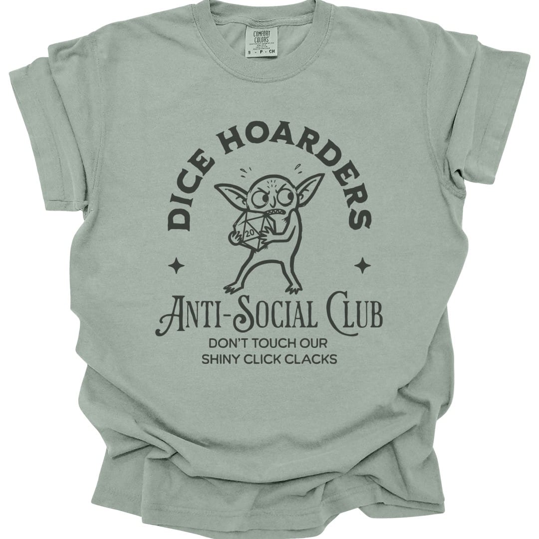 Dice Hoarders Anti-Social Club T-Shirt - Comfort Colors