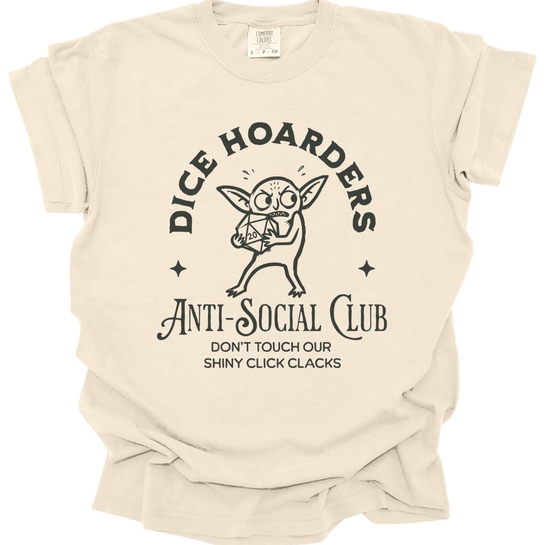 Dice Hoarders Anti-Social Club T-Shirt - Comfort Colors