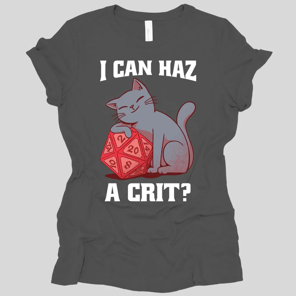DnD Cat Women's Shirt - I can haz a crit?