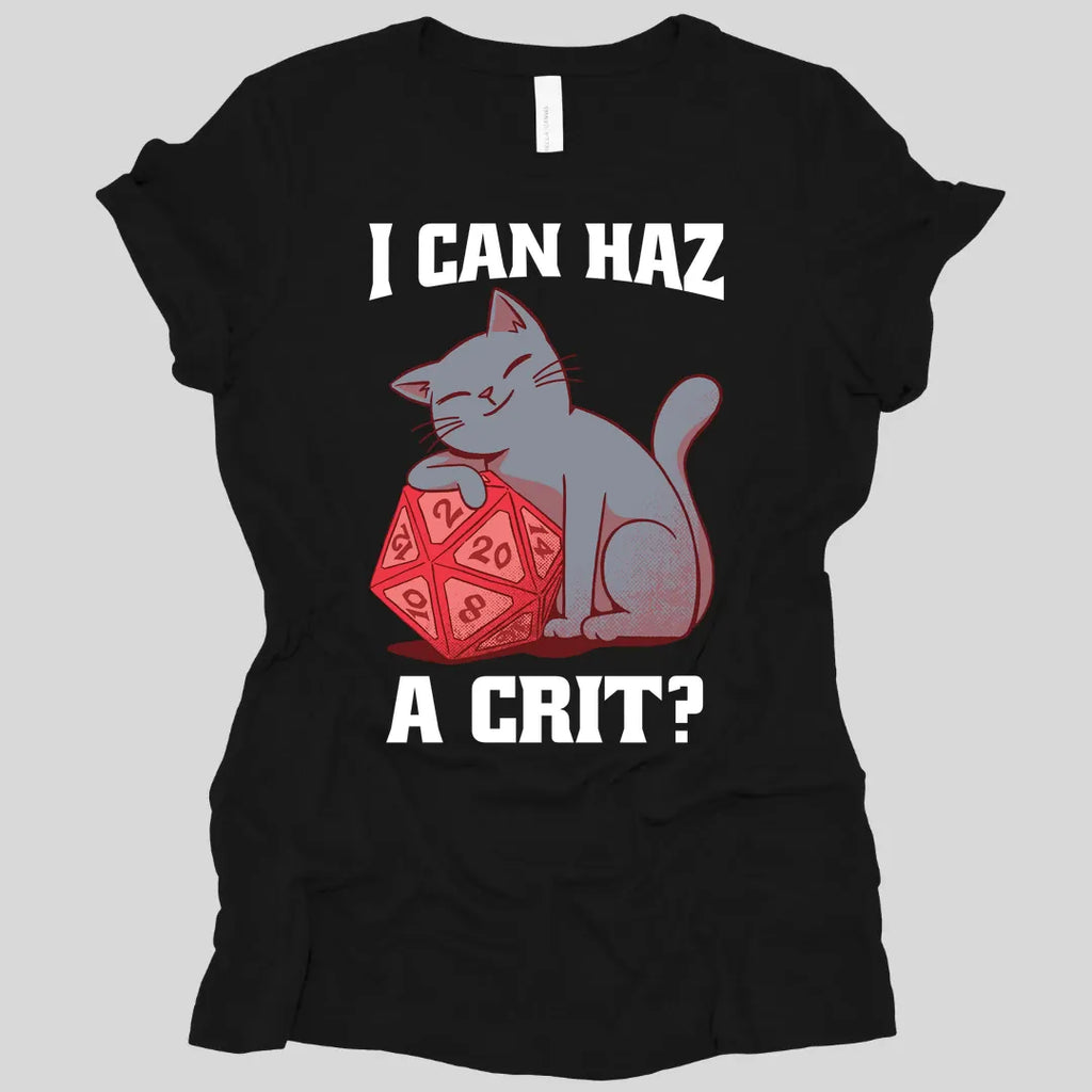 DnD Cat Women's Shirt - I can haz a crit?
