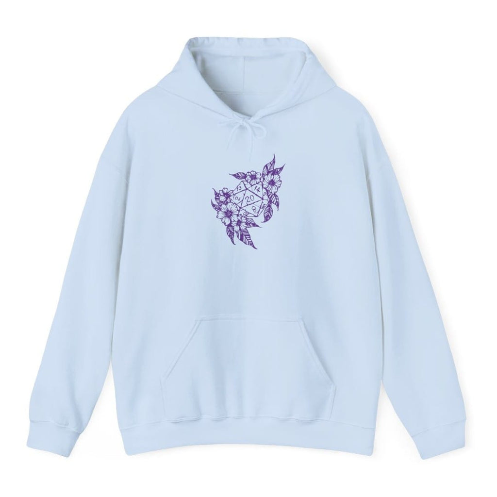 D&D D20 Dice Flower Hoodie