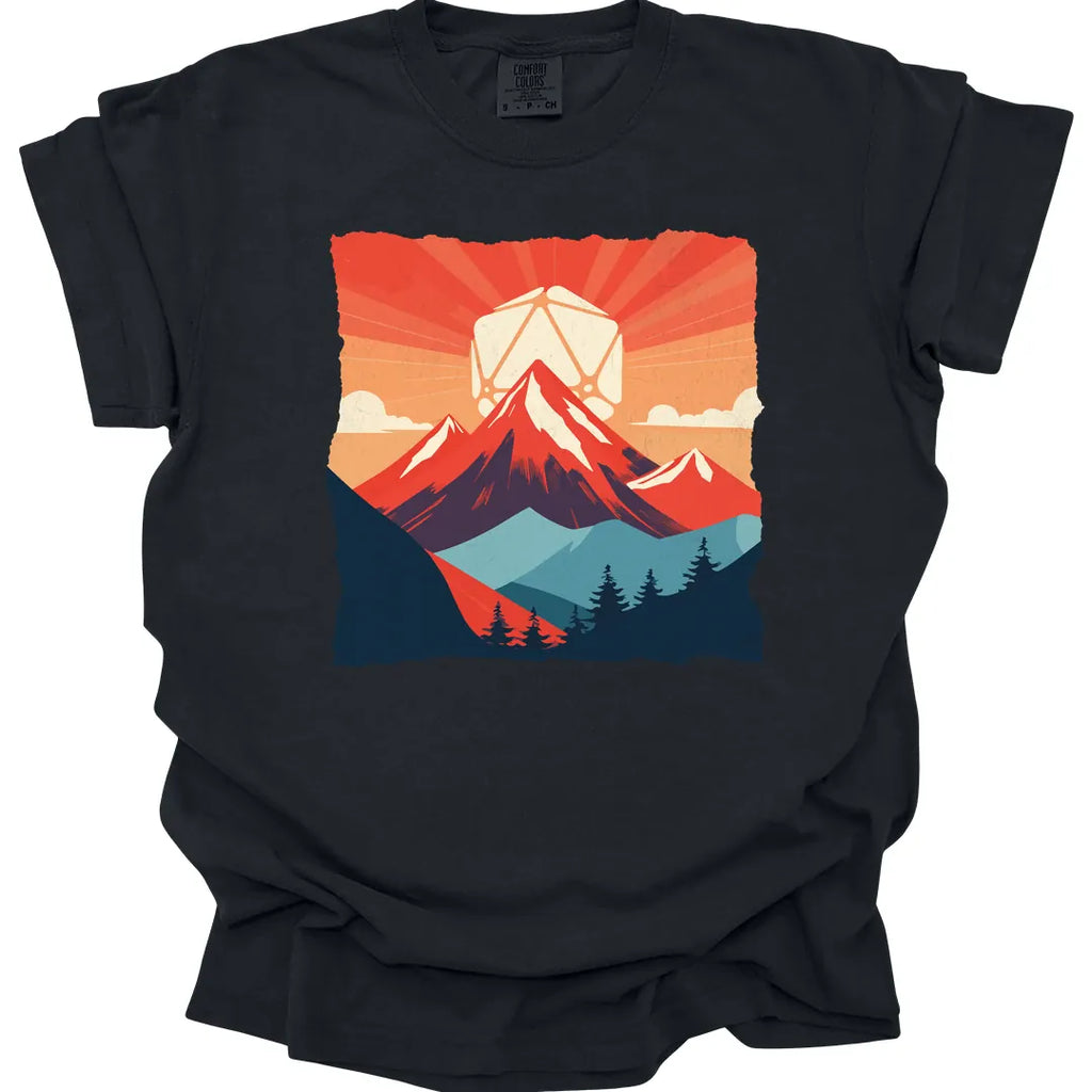 DnD D20 Japanese Landscape T-shirt - Comfort Colors