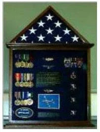 Flag Case, Flag and Badge display cases with Flag Mounting