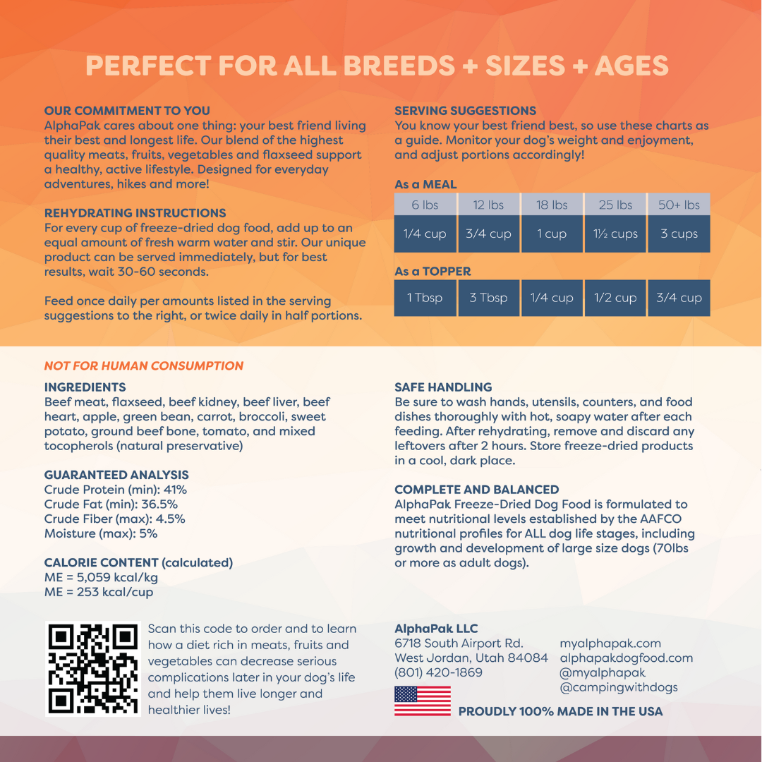 Freeze-Dried Raw Beef — Formulated for Dog Longevity