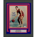Framed Autographed/Signed Dolph Schayes Syracuse Nationals 8x10 Basketball Photo JSA COA