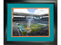 Framed Hard Rock Stadium Miami Dolphins 11"x14" Football Photo Professionally Matted