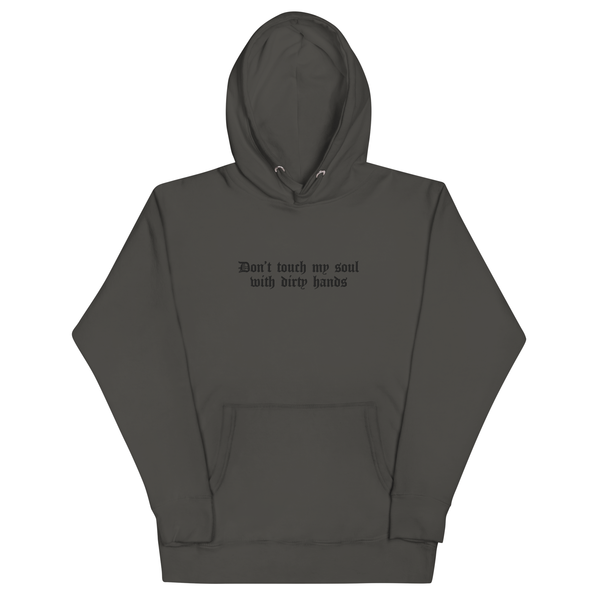 Don't Touch My Soul Embroidered Hoodie